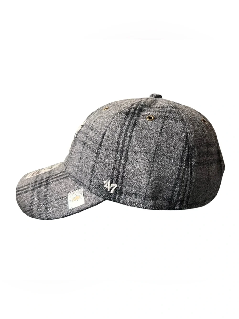 47 Brand Chicago Bulls Clean Up Wool Blend Plaid Adjustable Hat OSFA NWT